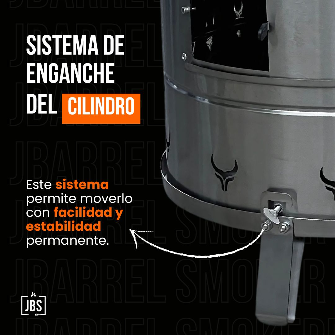 Barril Ahumador Angus (Mediano: hasta 40 Lbs)