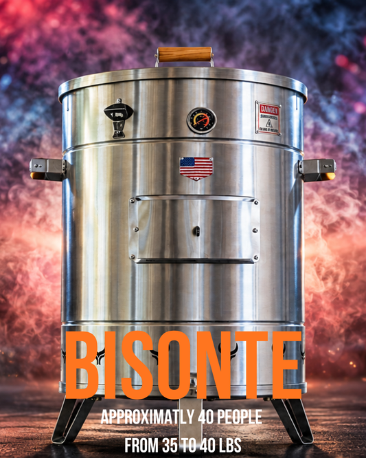 Jbarrel Bisonte Smoker  (LARGE: up to 60 lbs)
