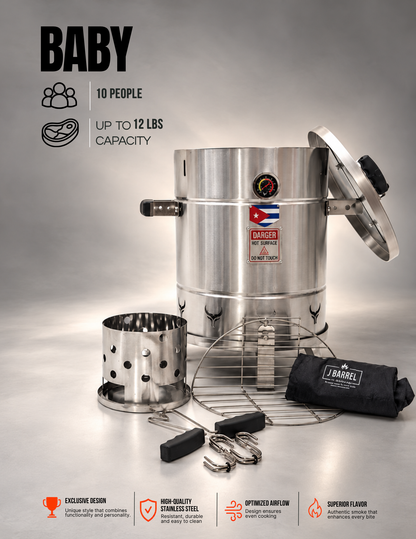 Jbarrel Baby Smoker (Mini: up to 12 lbs)