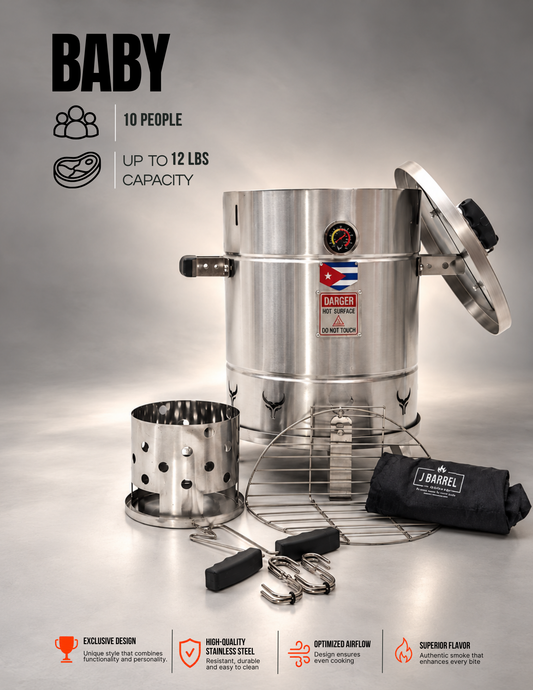 Jbarrel Baby Smoker (Mini: up to 12 lbs)