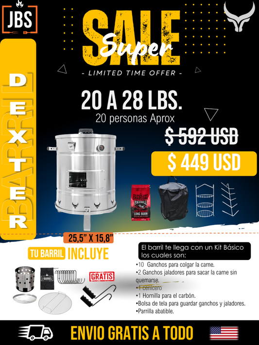 Combo Temporada Dexter (hasta 28 Lbs)