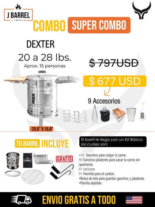 Super Combo Dexter (hasta 28 Lbs)