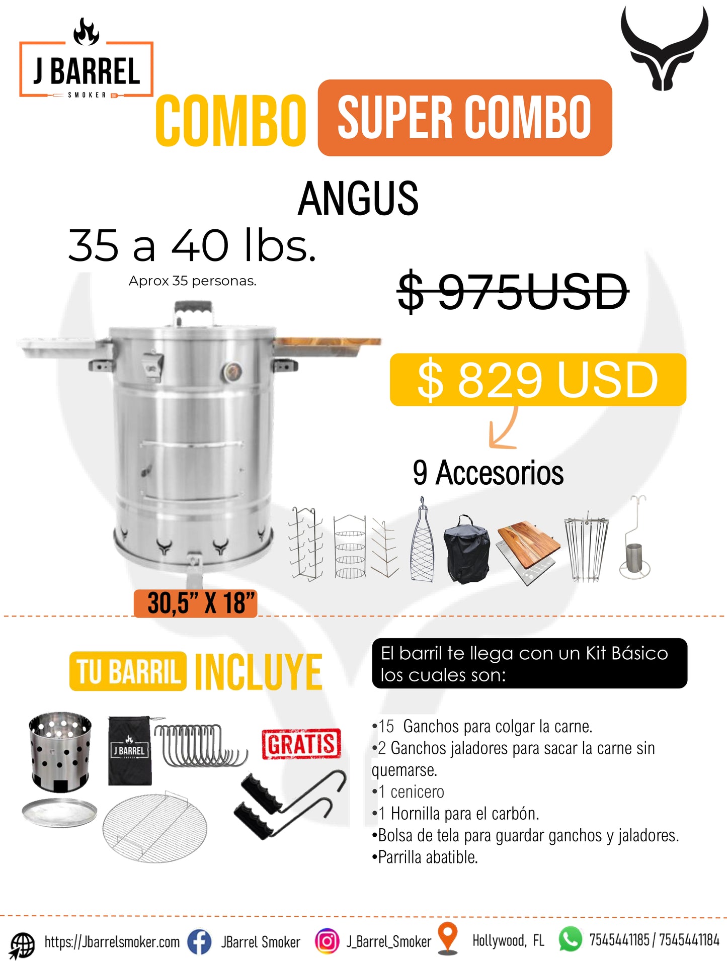 Super Combo Angus (hasta 40 Lbs)