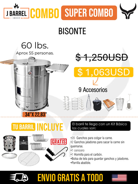 Super Combo Bisonte (hasta 60 Lbs)