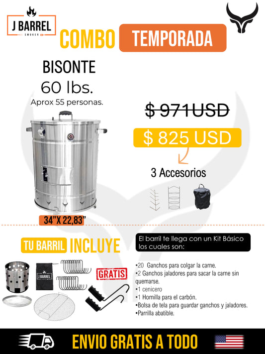 Combo Temporada Bisonte (hasta 60 lbs)