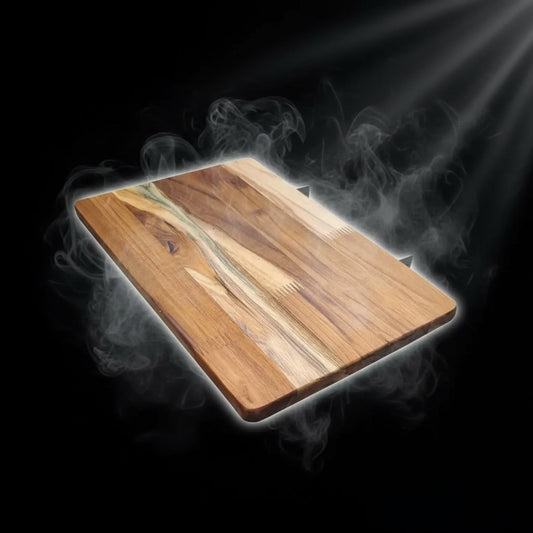 Estante lateral de madera de teca